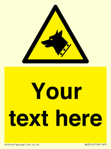 Custom Warning: Guard dog